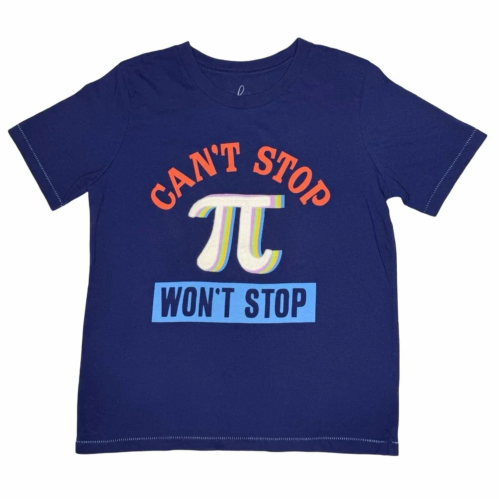 Peek Pi Can't Stop Won't Stop Appliqué Front And Back Print Tee